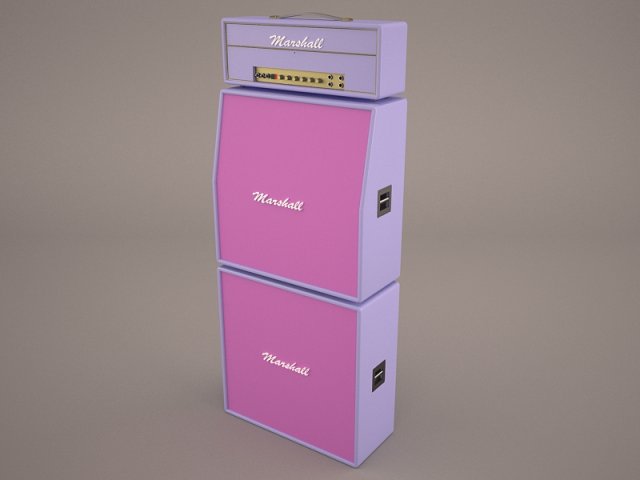marshall stack 3Dモデル .c4d .max .obj .3ds .fbx .stl .blend 