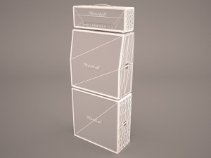 marshall stack 3Dモデル