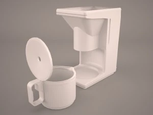 Herr Kaffeemaschine 3D Modell