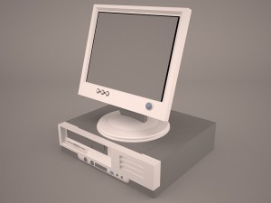 old pc compaq deskpro 3D Model