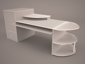 computer desk 3D Model