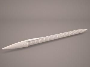 ballpoint pen 01 blue Modelo 3D