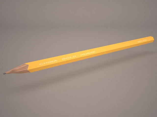 l&aacute;pis Modelo 3D .c4d .max .obj .3ds .fbx .stl .blend 