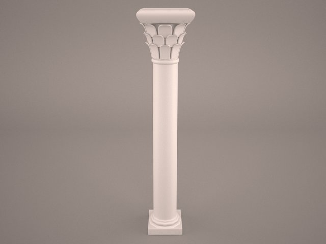 column 3D Model .c4d .max .obj .3ds .fbx .stl .blend 