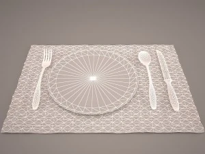 simple flatware 3D Model
