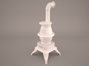 potbelly stove 3D Model