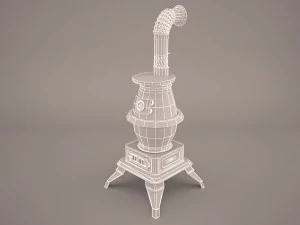 Potbelly stove 3D Model