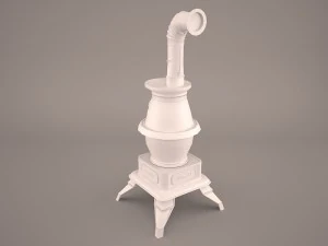 Potbelly stove 3D Model