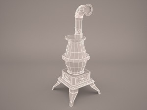 potbelly stove 3D Model