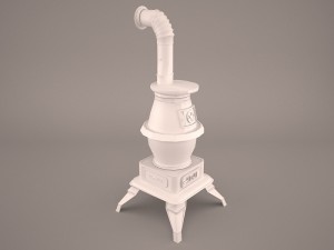 potbelly stove 3D Model