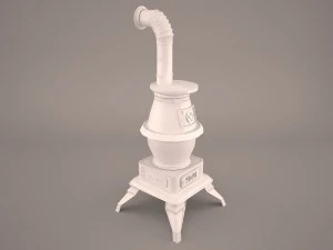 Potbelly stove 3D Model