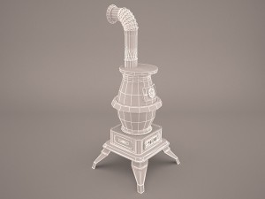 potbelly stove 3D Model