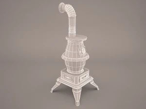 Potbelly stove 3D Model