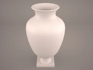 도자기 대형 꽃병 3D 모델