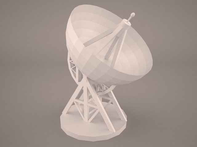 satellite dish super 3D Model .c4d .max .obj .3ds .fbx .stl .blend 