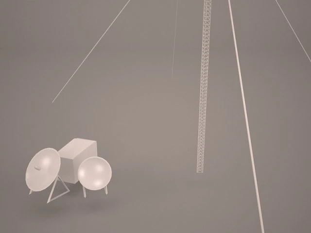 satellite dish super 3D Model .c4d .max .obj .3ds .fbx .stl .blend 