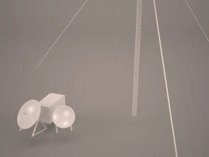 uydu anteni s&uuml;per 3D Model