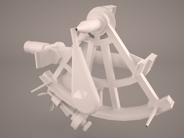 sextant 3D Model .c4d .max .obj .3ds .fbx .stl .blend 
