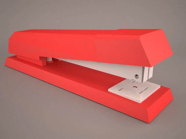 stapler 3D Model .c4d .max .obj .3ds .fbx .stl .blend