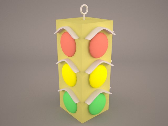 traffic light 3D 모델 .c4d .max .obj .3ds .fbx .stl .blend 