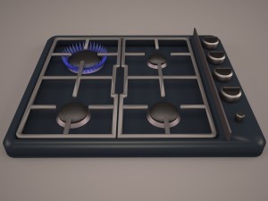 foster gas cooktop 3D Модель