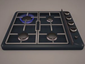 foster gas cooktop 3D Model