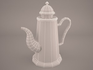 antique teapot Modèle 3D