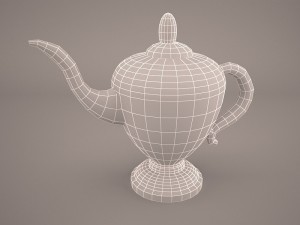 antique teapot Modèle 3D