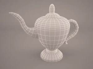 teiera antica Modello 3D