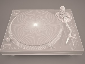 turntable vestax guber 3D 모델