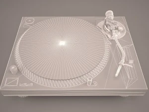 turntable vestax guber 3D Model