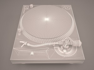turntable vestax guber 3D 모델