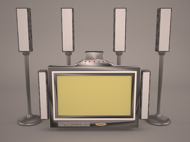 plazma screen speaker 3D Model .c4d .max .obj .3ds .fbx .stl .blend 