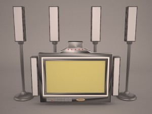 plazma screen speaker Modelo 3D