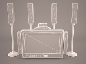 plazma screen speaker 3D Model