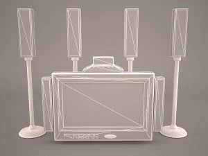 Plazma screen speaker 3D Model