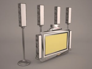 Plazma screen speaker 3D Model