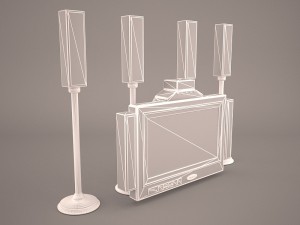 plazma screen speaker 3D Model