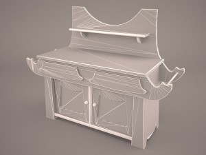 concept bathroom furniture Modelo 3D