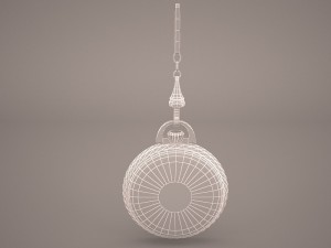 pocket watch and chain 3D Model