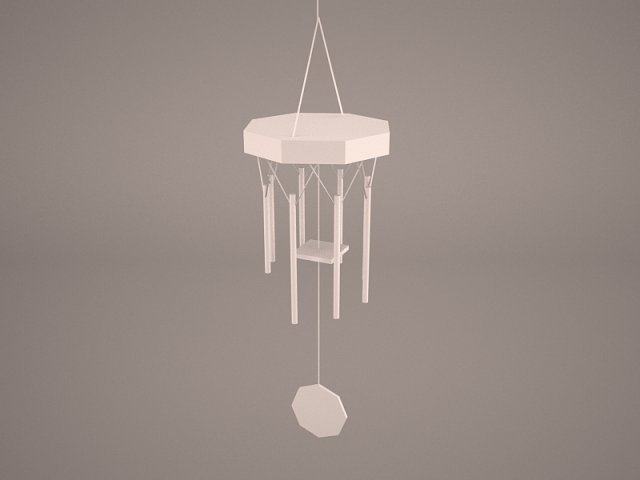 wind chime 3D-Modell .c4d .max .obj .3ds .fbx .stl .blend 