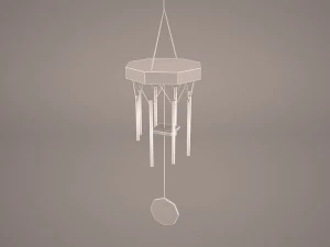 carrilh&atilde;o de vento Modelo 3D