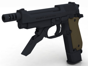 Beretta 93R 3D मॉडल
