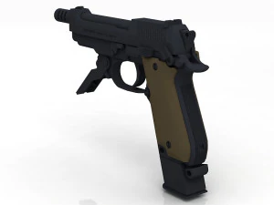 Beretta 93R 3D Model