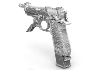 Beretta 93R 3D Model