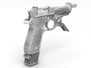 Beretta 93R 3D Model