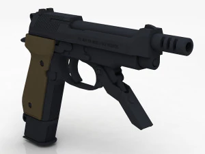 Beretta 93R 3D Model