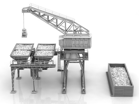 Industri&euml;le machine 3D Model