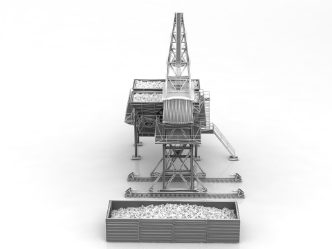 Industri&euml;le machine 3D Model