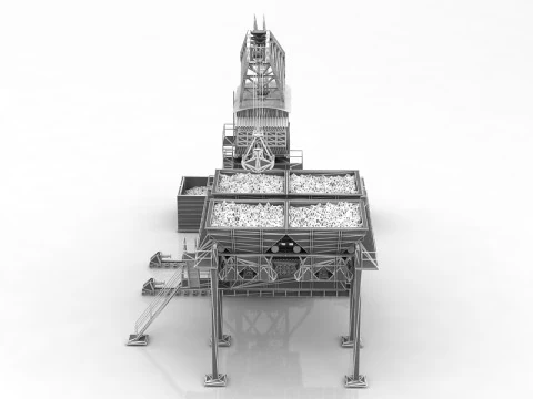 Industrial Machine 3D Model